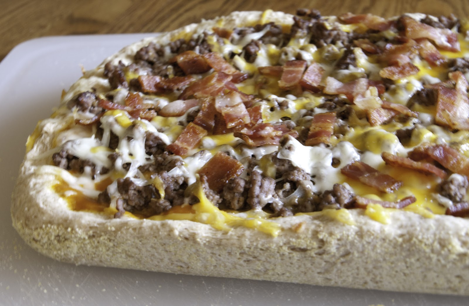 A Blog About Food Deep Dish Bacon Cheeseburger Deluxe