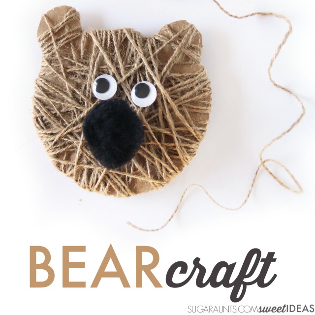 Cutest ever bear craft Christmas ornament for kids.