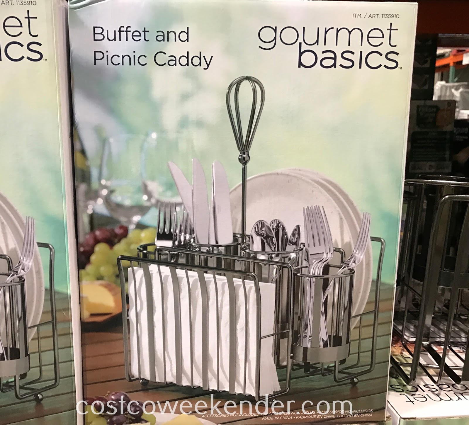 Gourmet Basics by Mikasa Buffet and Picnic Caddy Costco Weekender