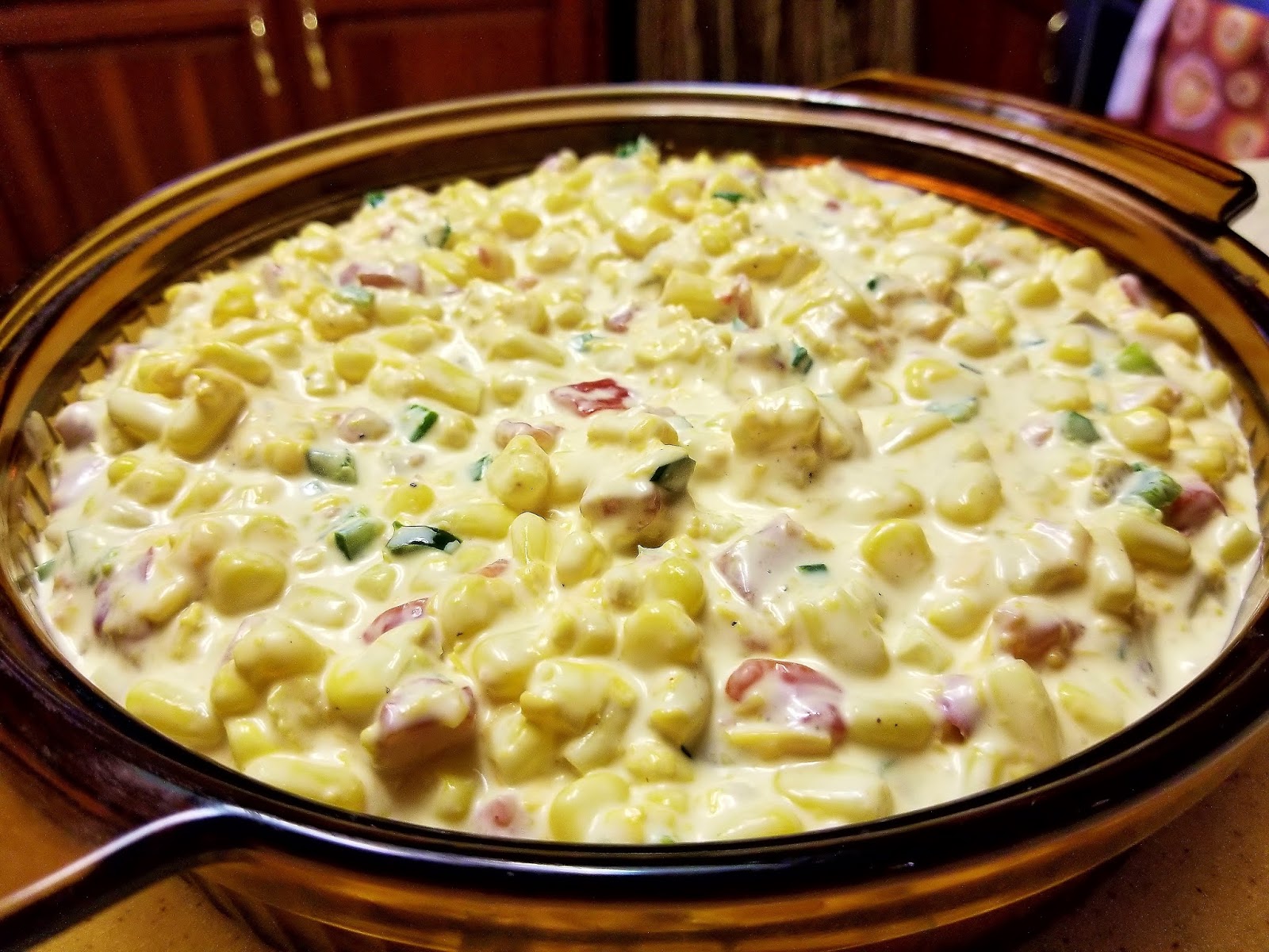 Easy cheesy corn dip