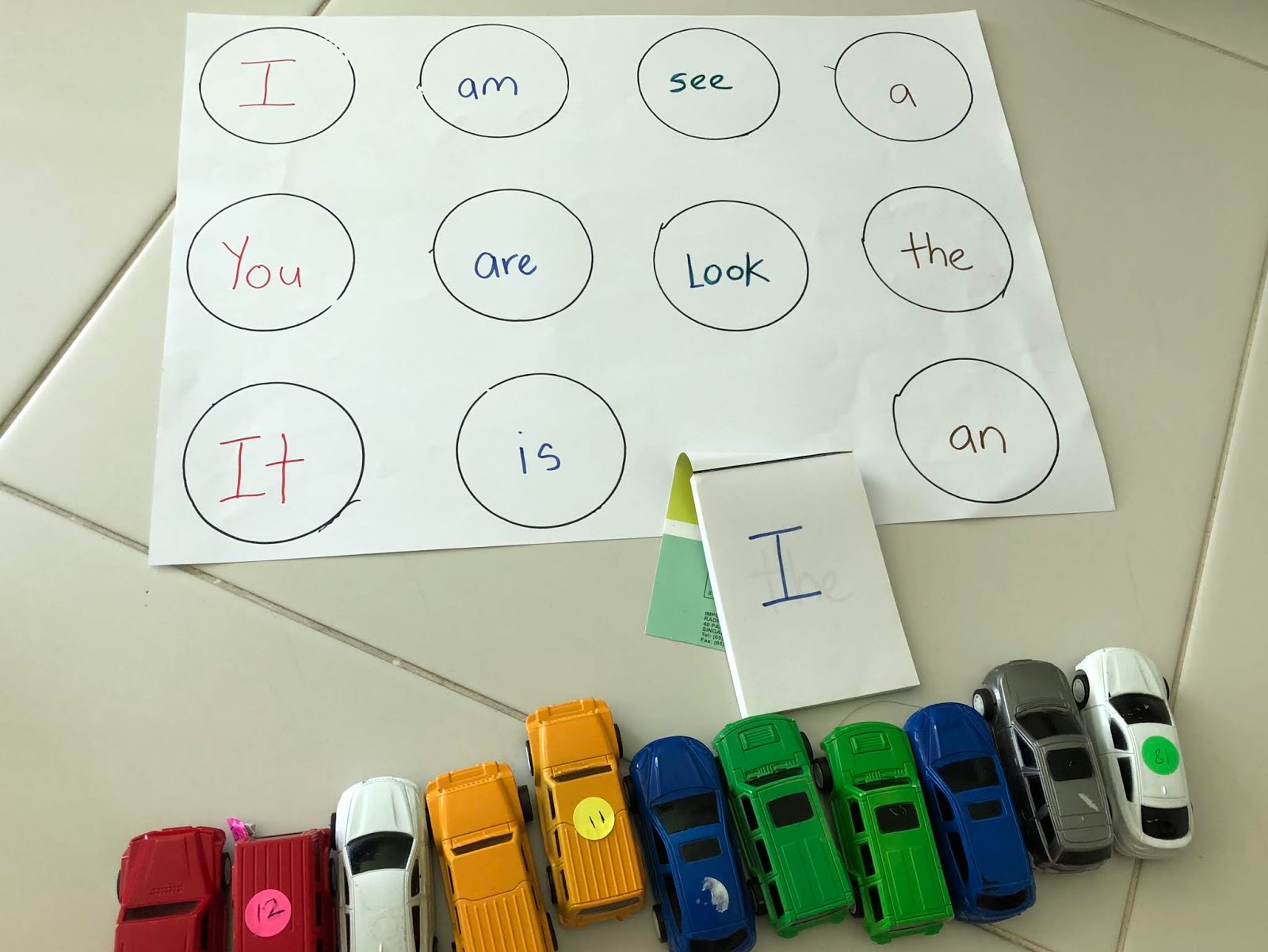 Paper cups activities (literacy)