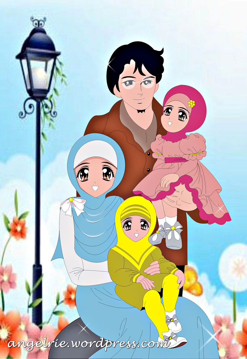 Gambar Kartun Keluarga Dengan 2 Anak Laki Laki Keren ...