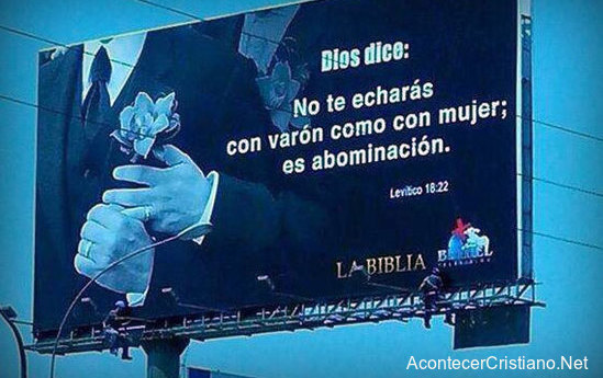 Homosexual demanda a televisión cristiana por anuncio contra unión civil gay Panel de Bethel Tv contra unión civil gay en Lima
