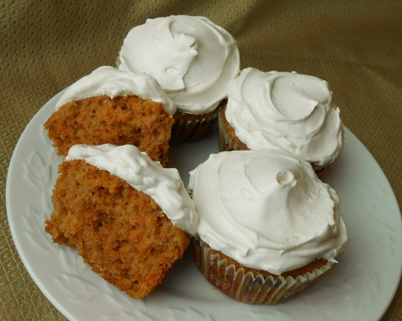 Baking Outside the Box Carrot Cake Cupcakes with Maple Icing