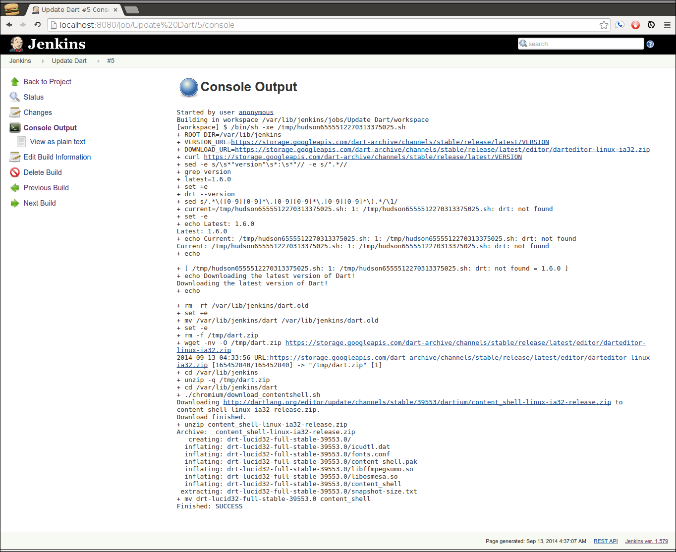 japh(r) by Chris Strom AutoUpdate of Dart on Linux