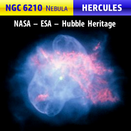 NGC 6210 planetary nebula, located about 6,500 light years away in the southern section of Hercules NGC 6210 planetary nebula, located about 6,500 light years away in the southern section of Hercules
