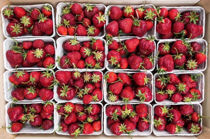 8 Ideas for what you can do to enjoy the summer months #summer #simplify #andersonandgrant Strawberries from a Farmer's Market
