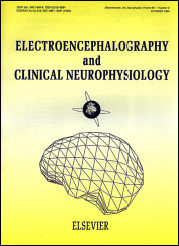 The cover of Electroencephalography and Clinical Neurophysiology, showing a drawing of the brain from the article How Well Does the Three-Sphere Model Predict Dipoles in a Realistically-Shaped Head? (Electroenceph clin Neurophysiol 87:175–184, 1993).