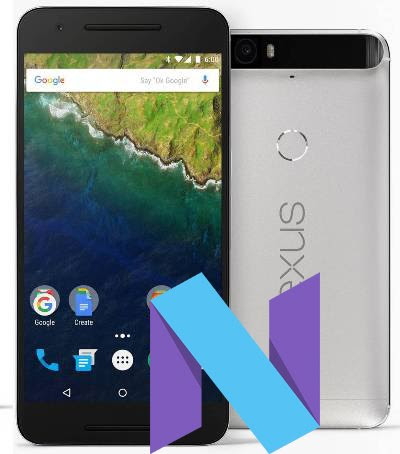 Google Nexus 6P Nougat 7.1.1 Official Firmware