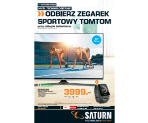Odbierz zegarek sportowy przy zakupie telewizora w sklepach Saturn Promocje i wyprzedaże