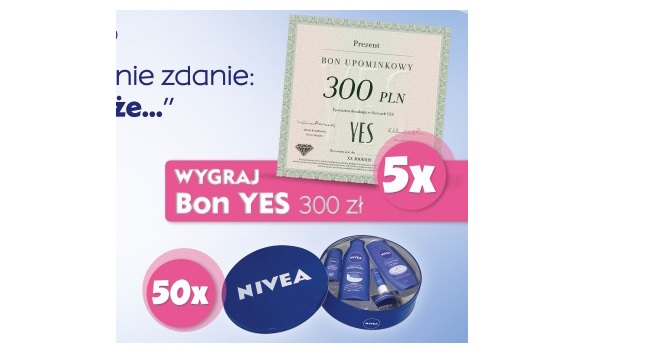 Wygraj bon YES 300 zł Konkurs