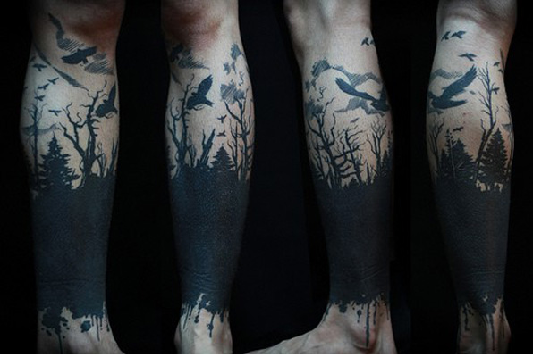 Qual o significado da tatuagem floresta negra?