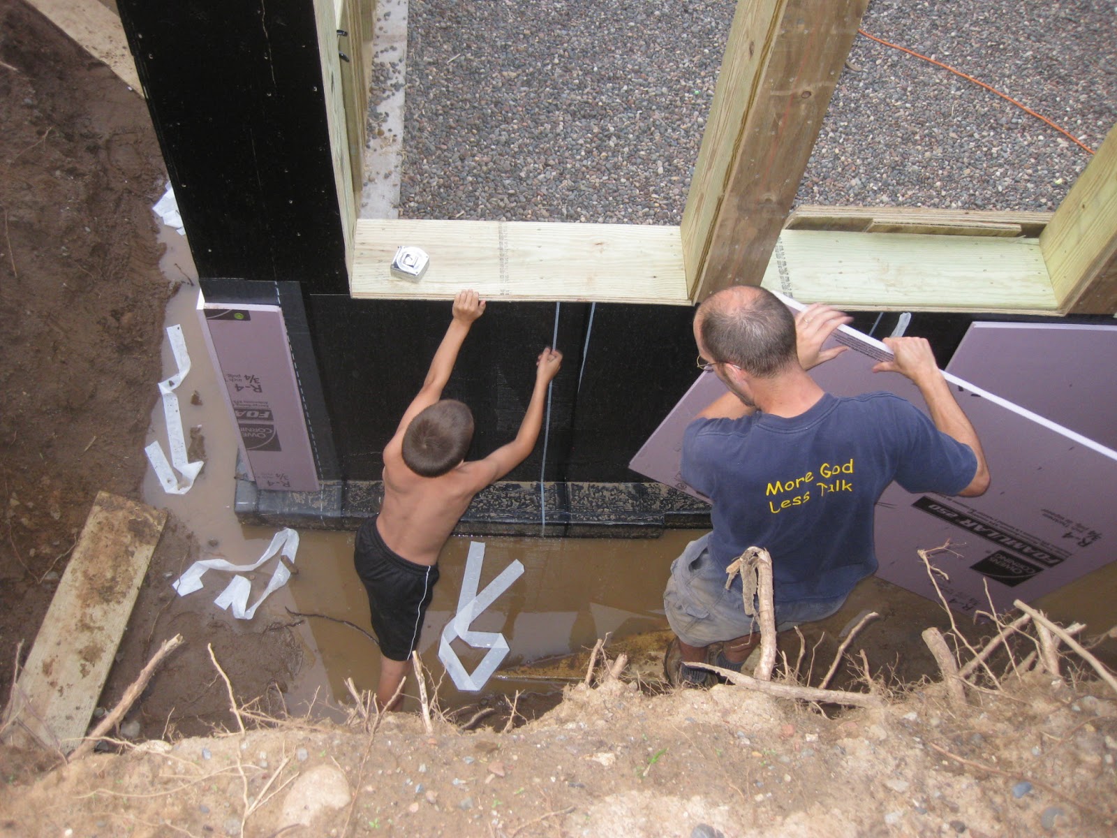 Room for More The basement is turning pink!