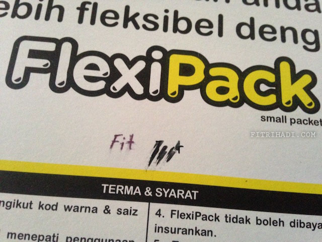 Info Saiz berat Harga Flexipack Pos Malaysia