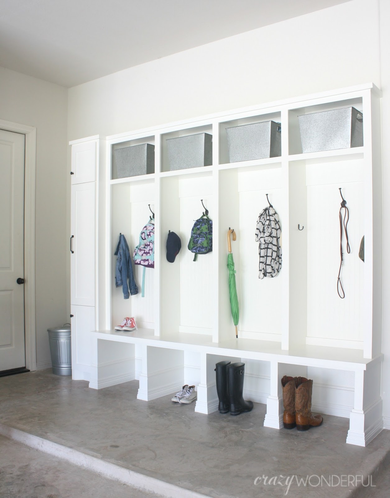 Garage Mudroom Reveal Crazy Wonderful Garage Mudroom Reveal