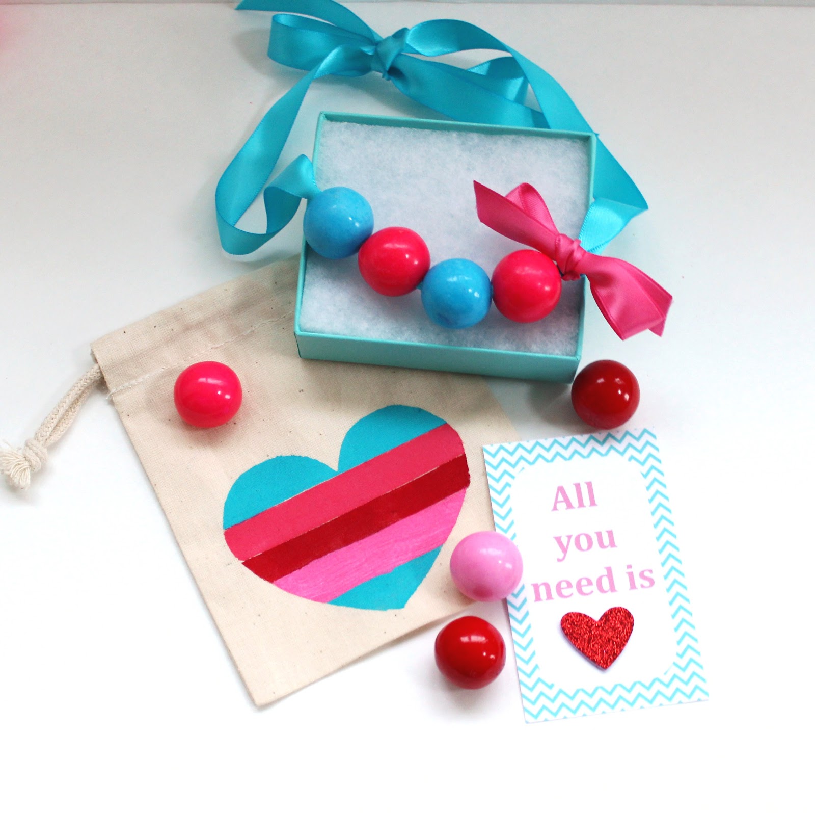 Girl's Bubble Gum Necklace Tutorial | Delightfully Noted