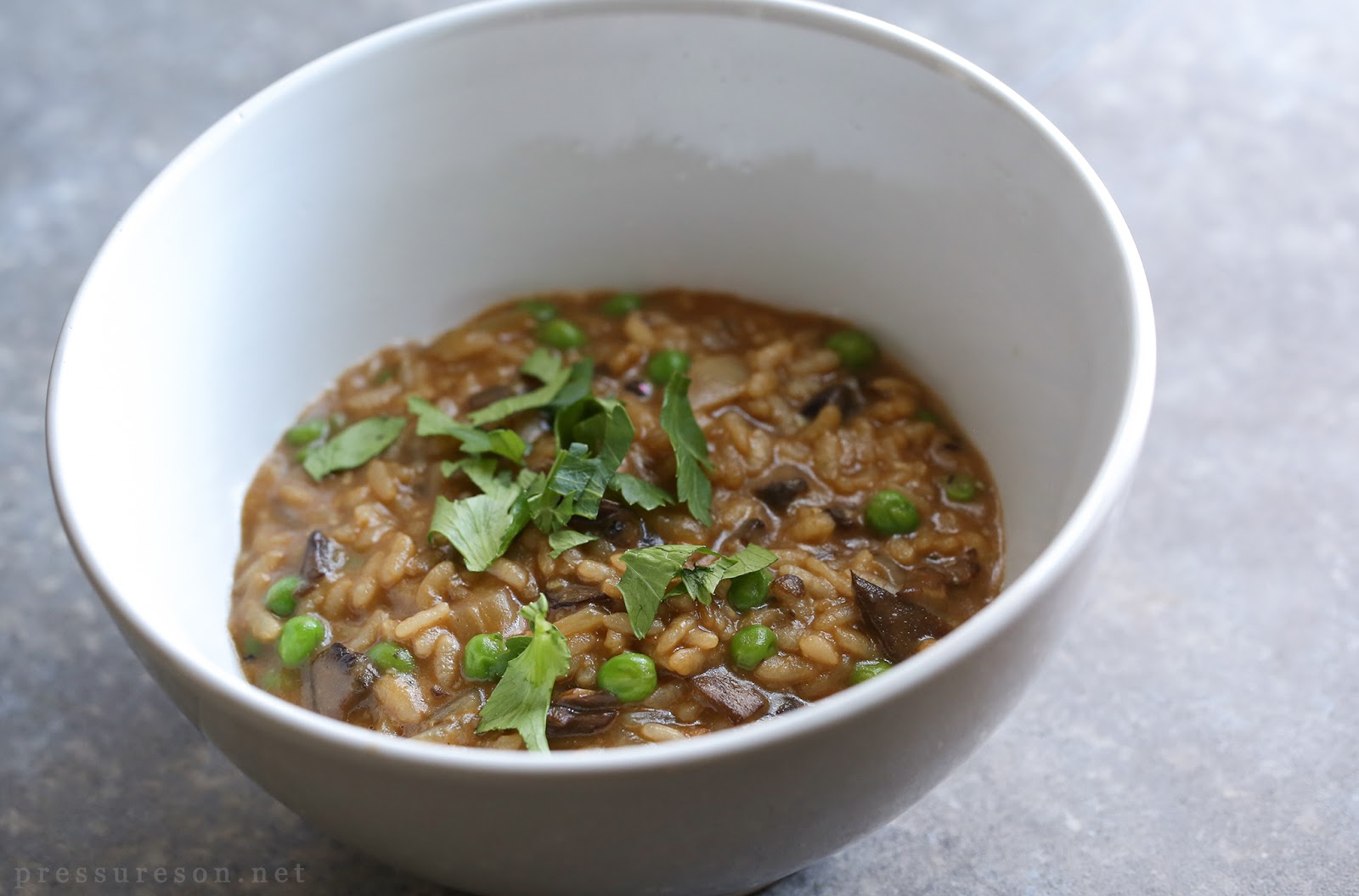 Portobello Mushroom Risotto (pressure cooker) Fit Happy Foodie
