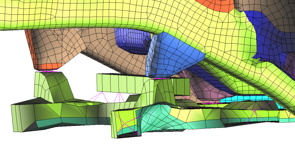 How to connect parts in Finite Element Analysis?  MSC Nastran Beginner