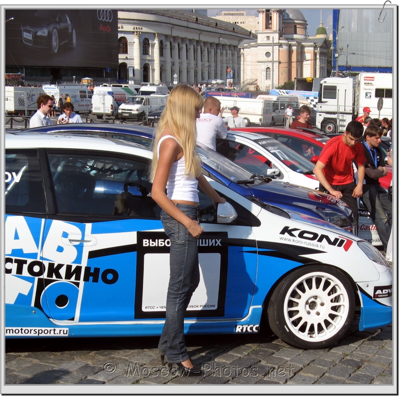 Sexy Blonde Moscow Model at Bavaria Moscow City Racing 2008