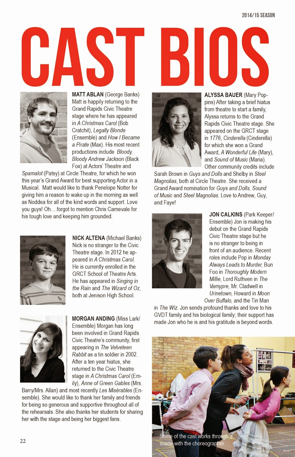 MARY POPPINS Cast And Crew Bios