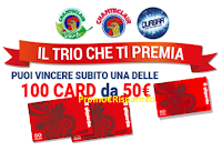 ''Il Trio che ti premia'' con Quasar e Chanteclair vinci 100 card da 50€ Logo ''Il Trio che ti premia'' con Quasar e Chanteclair vinci 100 card da 50€
