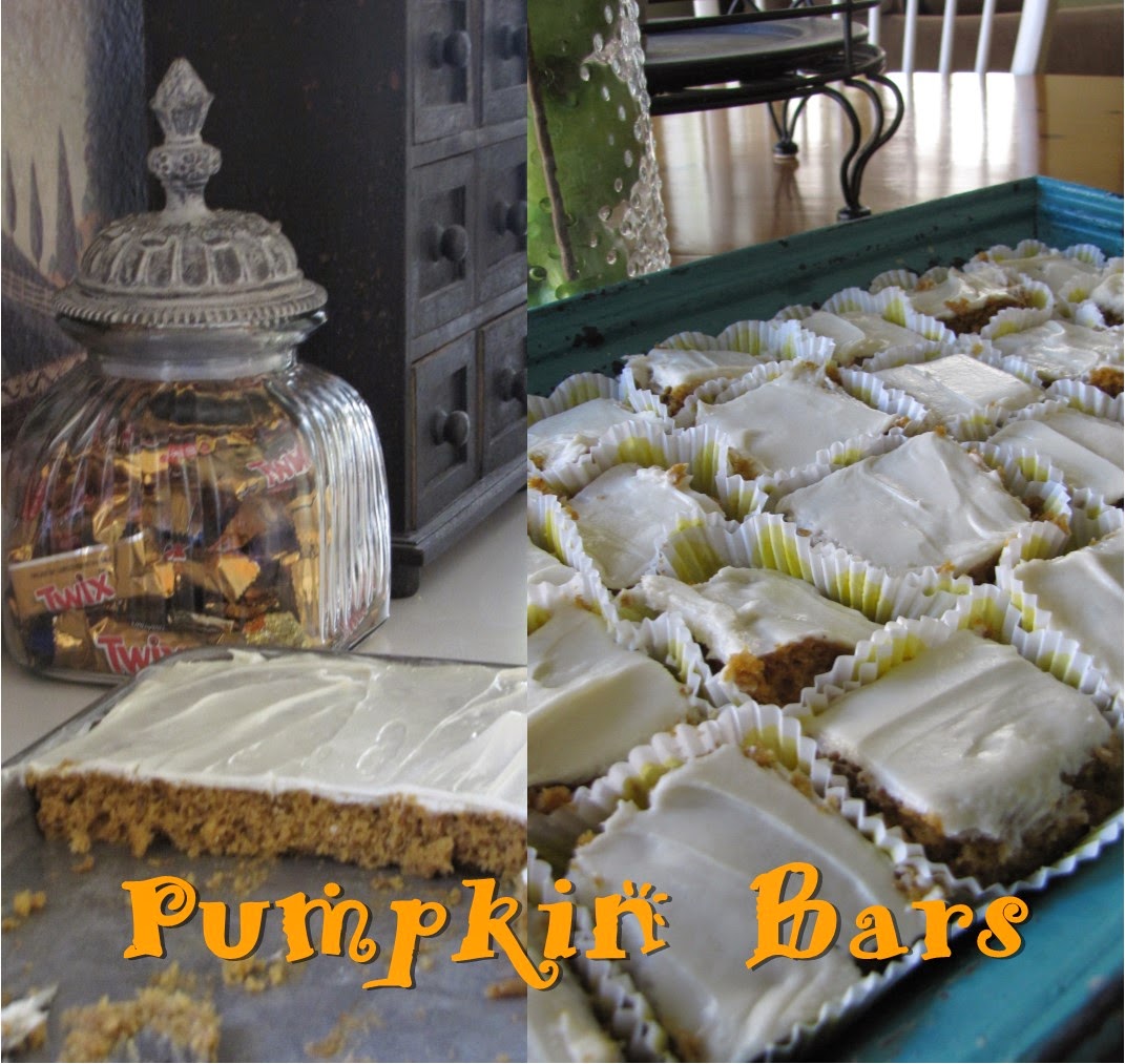 CHOCOLATES FOR BREAKFAST and other Sweet Somethings Pumpkin Bars