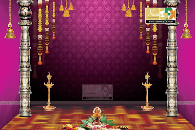 vinayaka chavithi stage backdrop idea template | naveengfx