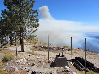 View south toward the Williams Fire 2012 from South Mount Hawkins