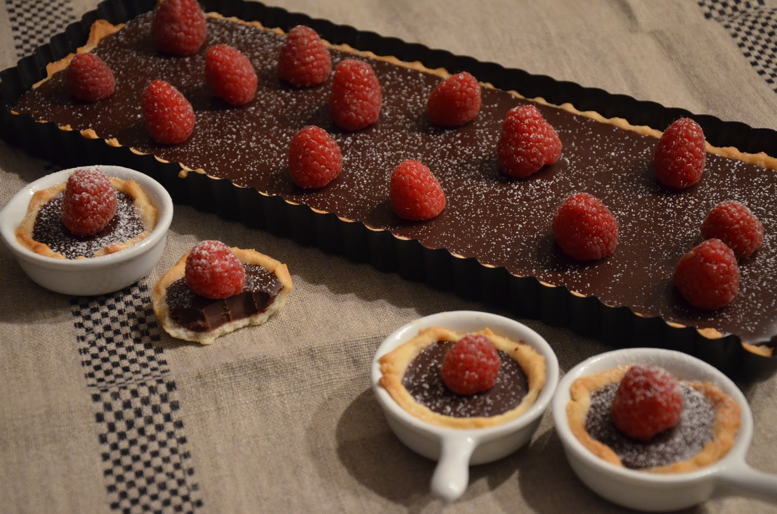 Schokoladen-Tarte mit Himbeeren - Rezeptra - Food and More