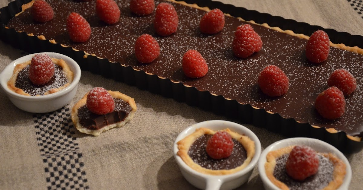 Schokoladen-Tarte mit Himbeeren - Rezeptra - Food and More