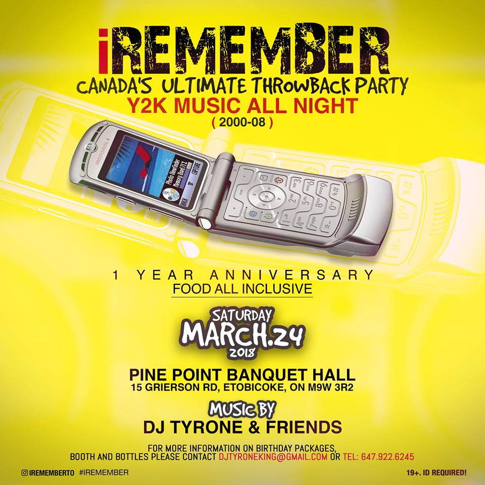 C.A. Confidential IREMEMBER Pine Point Banquet Hall, Etobicoke, ON Sat Mar 24th!
