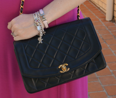 vintage chanel flap bag away from blue blogger