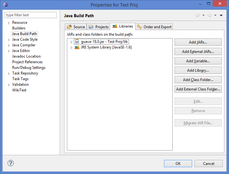 Java build path. Java build path