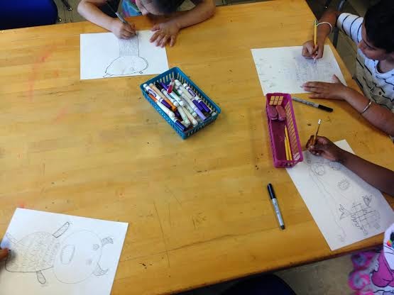 Pleasant Valley School Hearts Art Pattern Monsters
