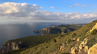 View along the Sardinia west coast near Nebida.