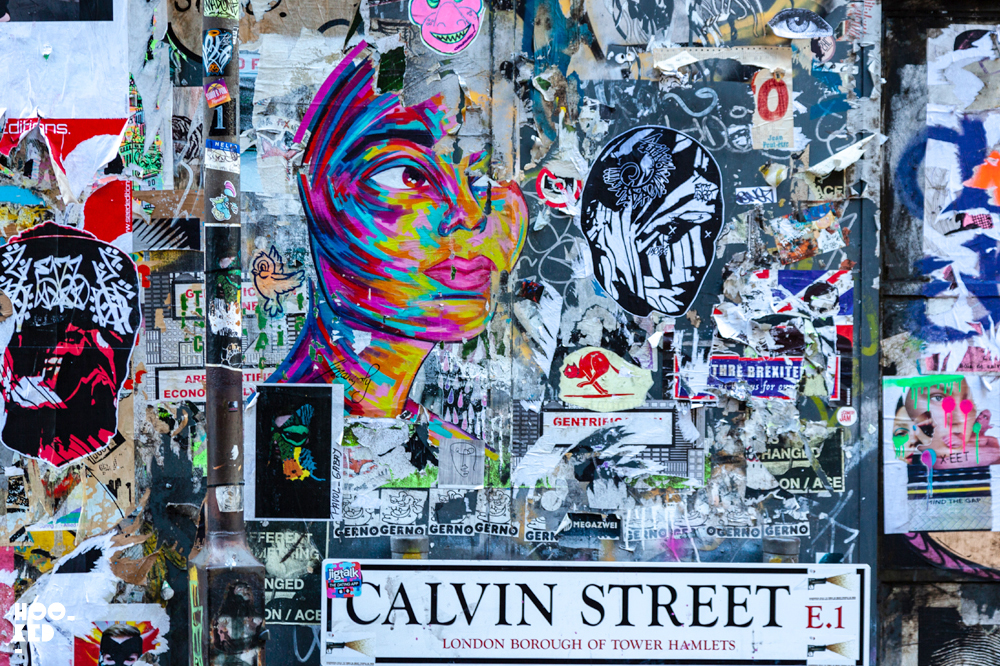 French Street Artist Manyoly revisits London wit new pasteups