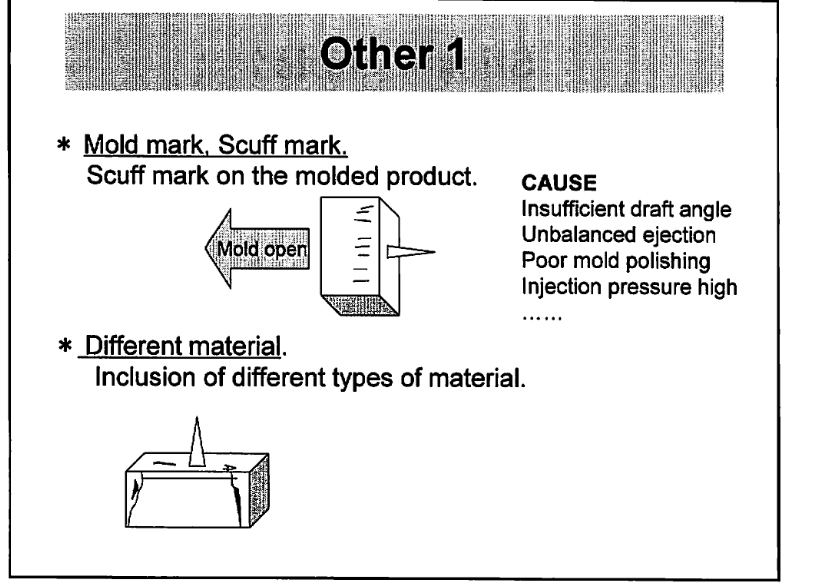 INJECTION MOLDING: JENIS JENIS DEFECT