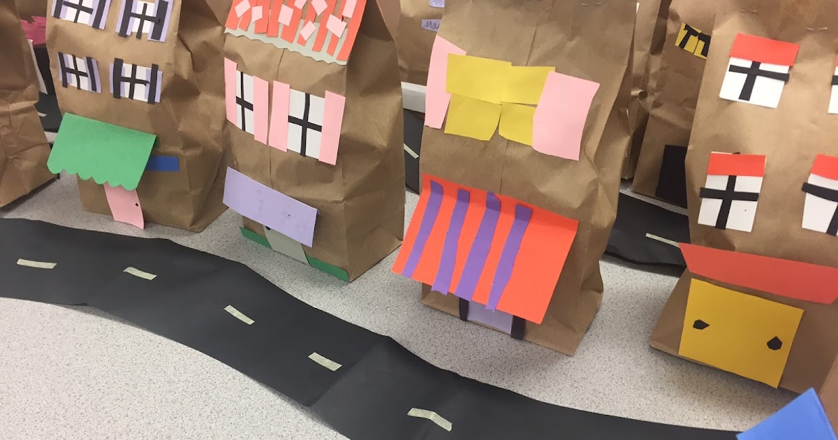 Art Class with Mrs. Kilpatrick Architecture Paper Bags!