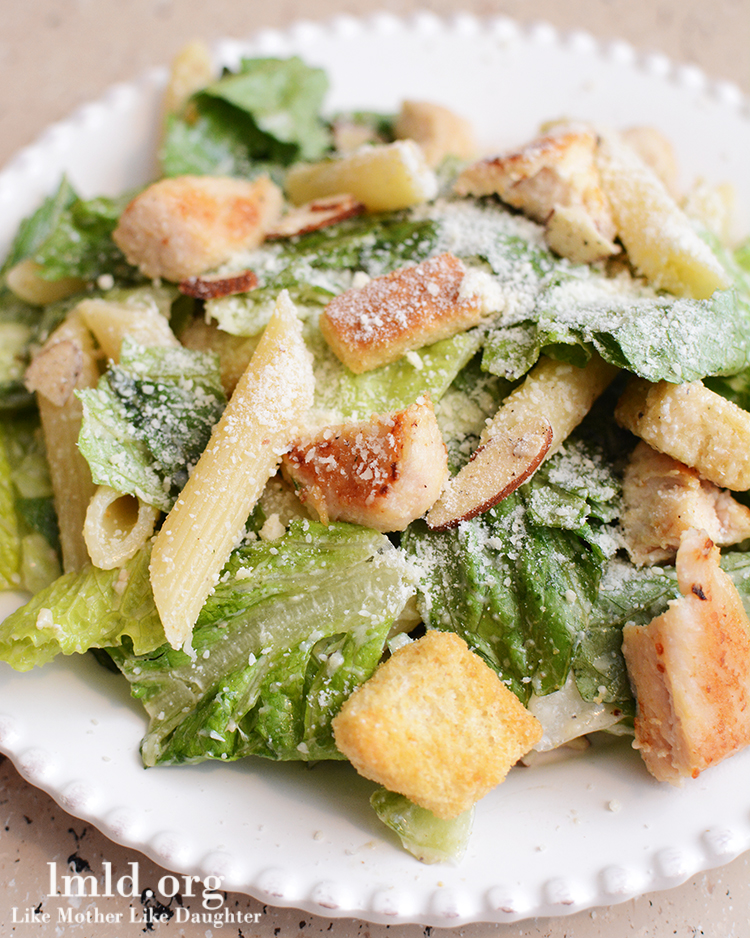 Chicken Caesar Pasta Salad from Like Mother Like Daughter