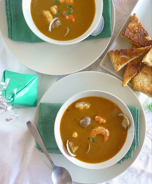 MY KITCHEN IN SPAIN 'TIS THE SEASON FOR SEAFOOD SOUP