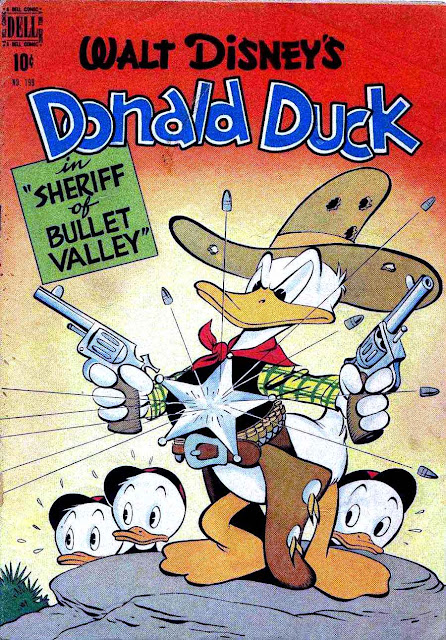 Donald Duck Four Color Comics #199 - Carl Barks 1940s dell comic book cover art Donald Duck Four Color Comics #199 - Carl Barks 1940s dell comic book cover art