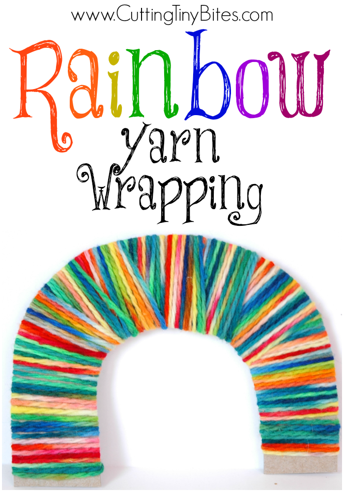 Rainbow Yarn Wrapping What Can We Do With Paper And Glue