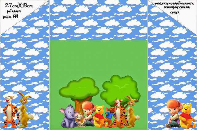 Winnie the Pooh: Free Printable Invitations.