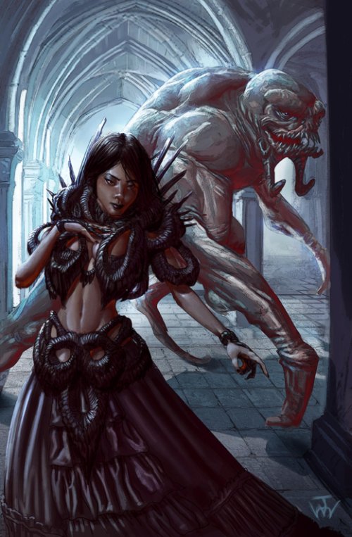 As ilustrações de fantasia, terror e quadrinhos de Johnny Morrow Johnny Morrow deviantart artstation ilustrações arte fantasia terror games fan-arts comics