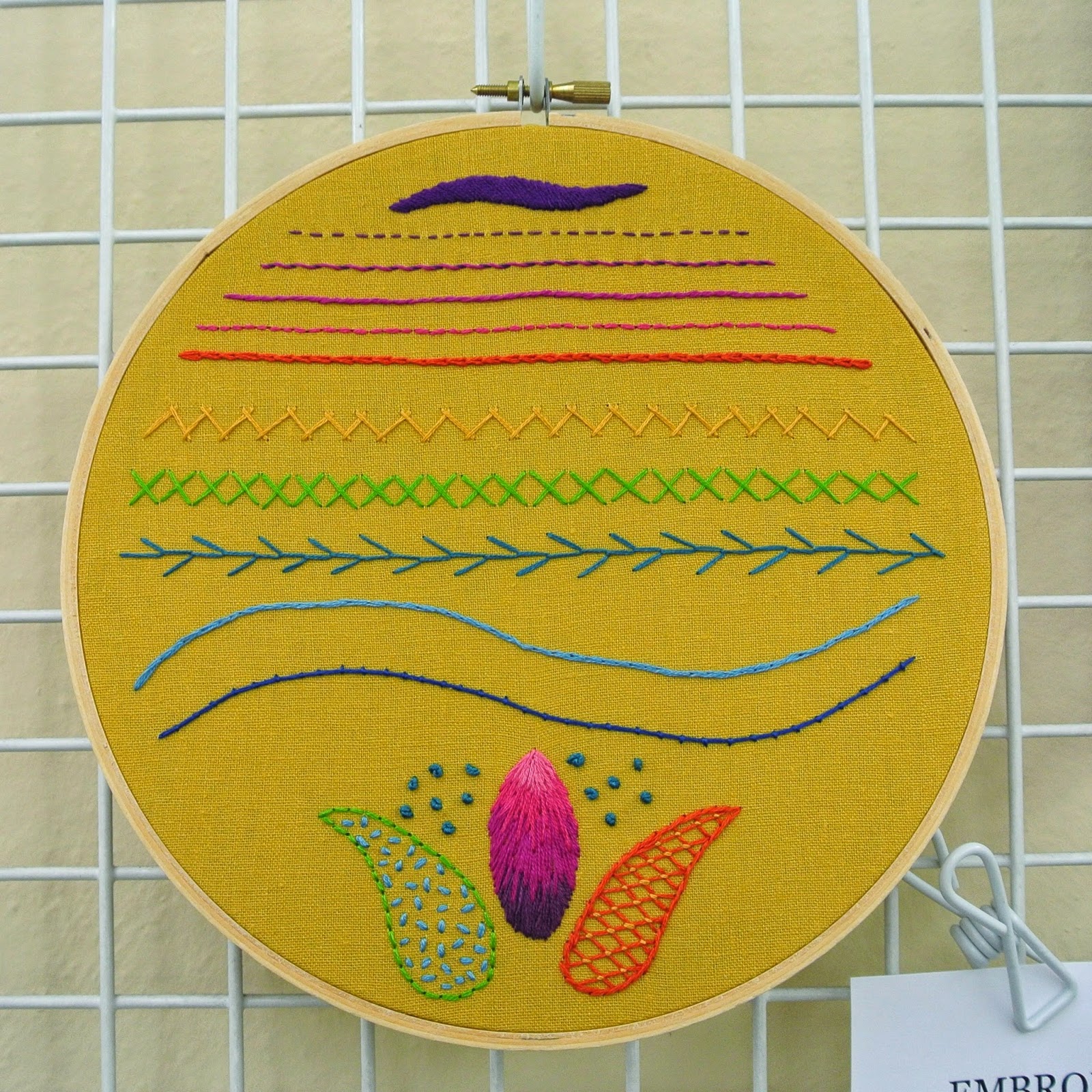 Treadle Yard Goods Hand Embroidery Class at Treadle