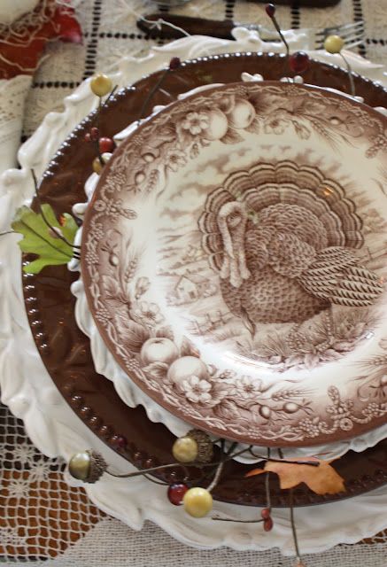common ground thanksgiving tablescapes with transferware c design patterns