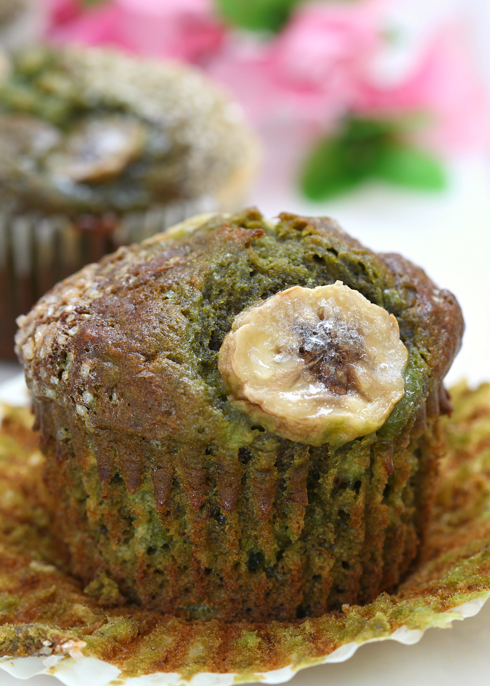 My Bare Cupboard Banana Green Tea Muffins