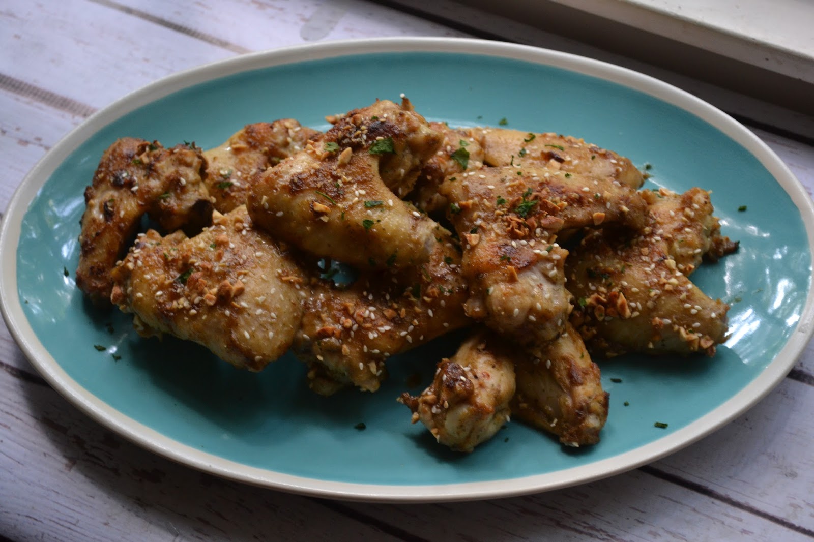 Peanut Sesame Chicken Wings