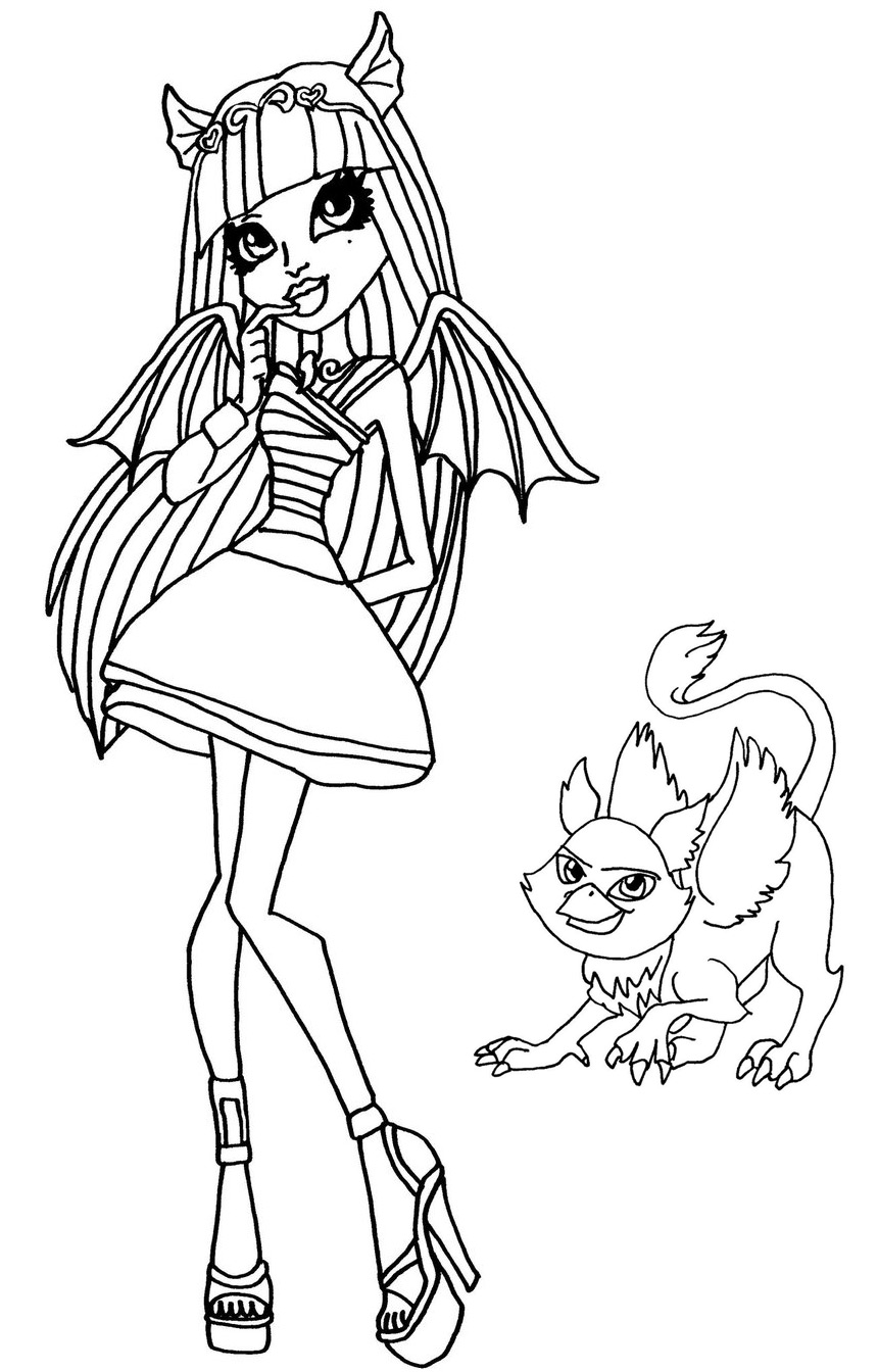 baby ghoulia coloring pages - photo #24