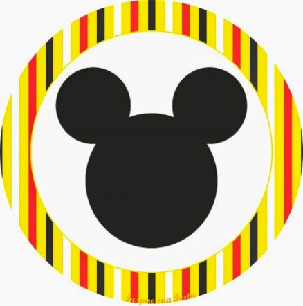 Yellow Mickey: Free Printable Mini Kit. Yellow Mickey: Free Printable Mini Kit.